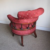 Victorian Walnut Tub Back Chair