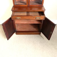 VICTORIAN LIBRARY BOOKCASE OF SMALL PROPORTIONS